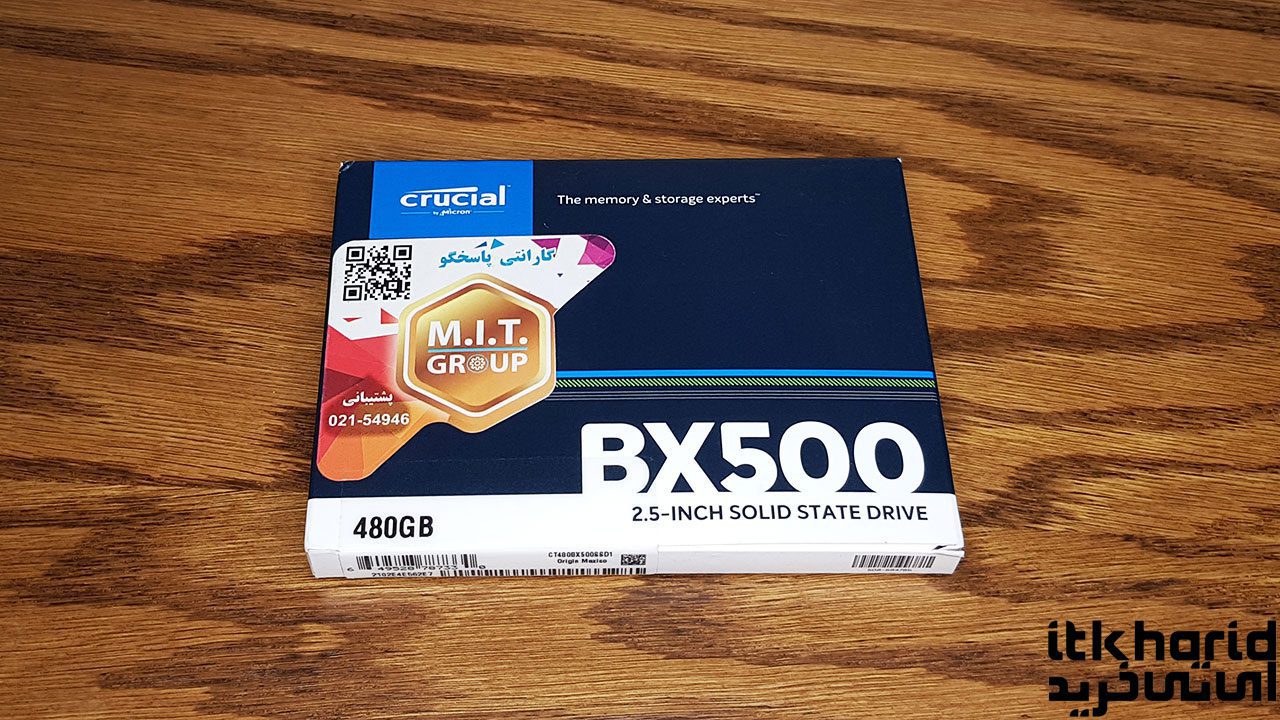 بررسی حافظه SSD کروشیال مدل BX500 480GB