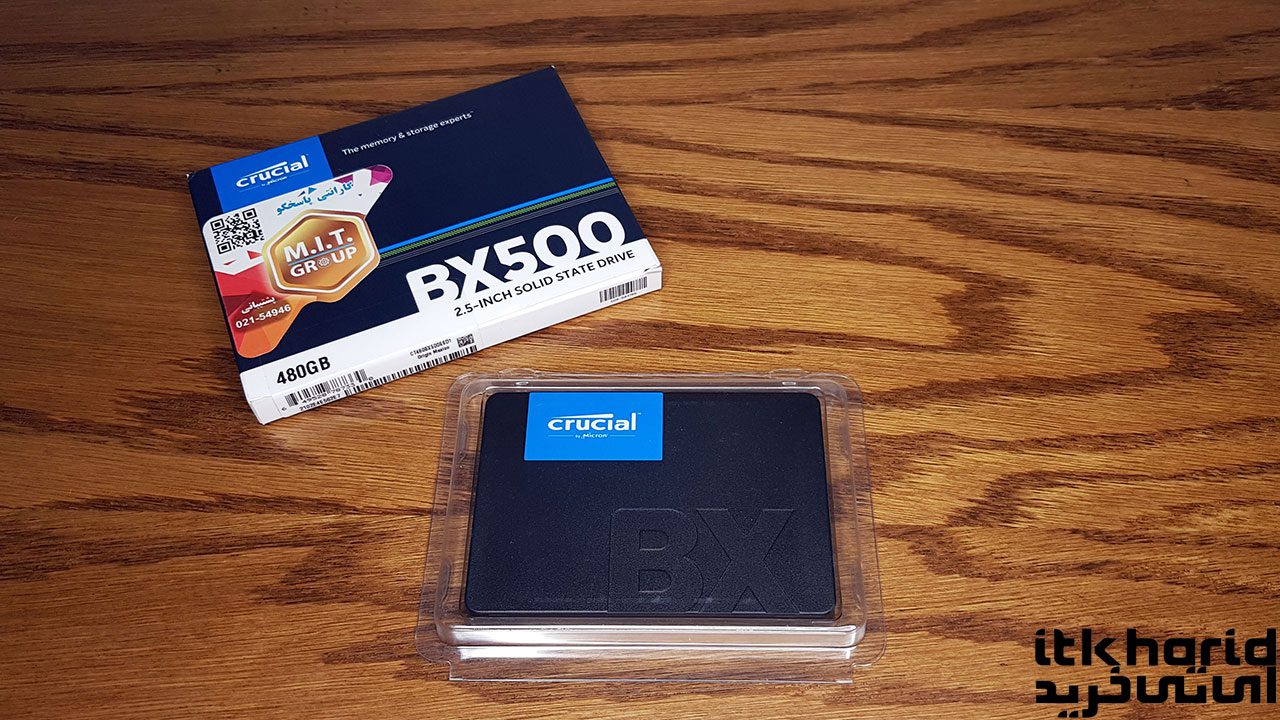 بررسی حافظه SSD کروشیال مدل BX500 480GB