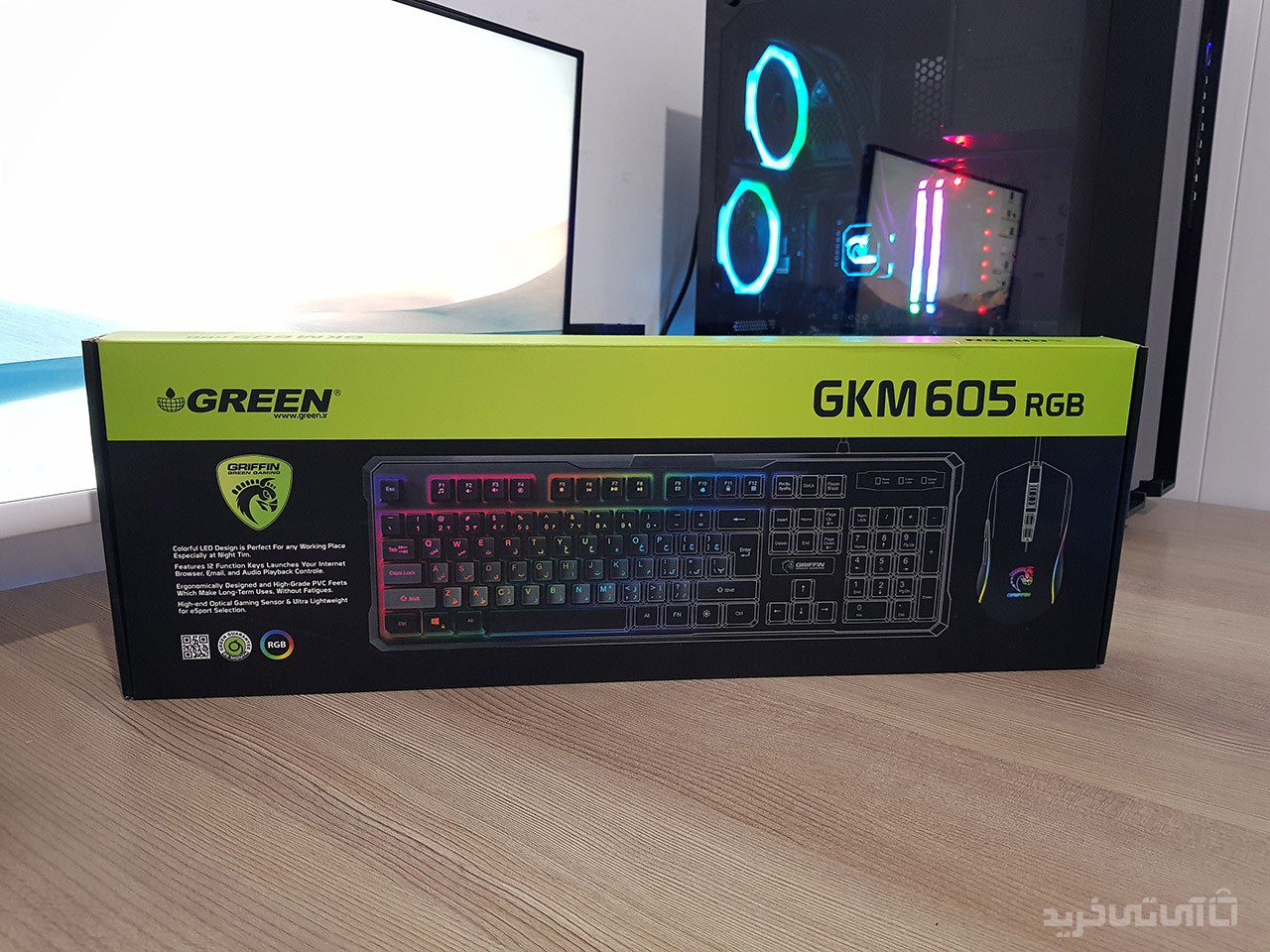 بررسی کیبورد و ماوس گرین GKM605-RGB