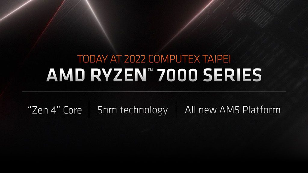 معرفی رسمی پردازنده های Ryzen 7000 با معماری Zen 4 و لیتوگرافی 5 نانومتری