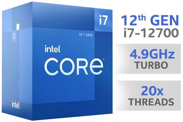 Intel® Core™ i7-12700 - پردازنده نسل 12 ام اینتل سری I7 12700 - سیستم گیمینگ Valhalla (والهالا)
