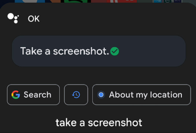 دستیار صوتی هوشمند برای ثبت Screen Shot