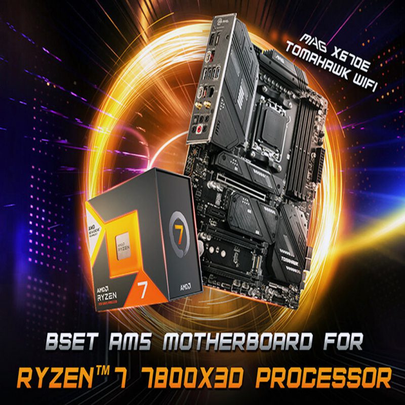 بهبود عملکرد 10 درصدی پردازنده Ryzen 7 7800X3D توسط MSI
